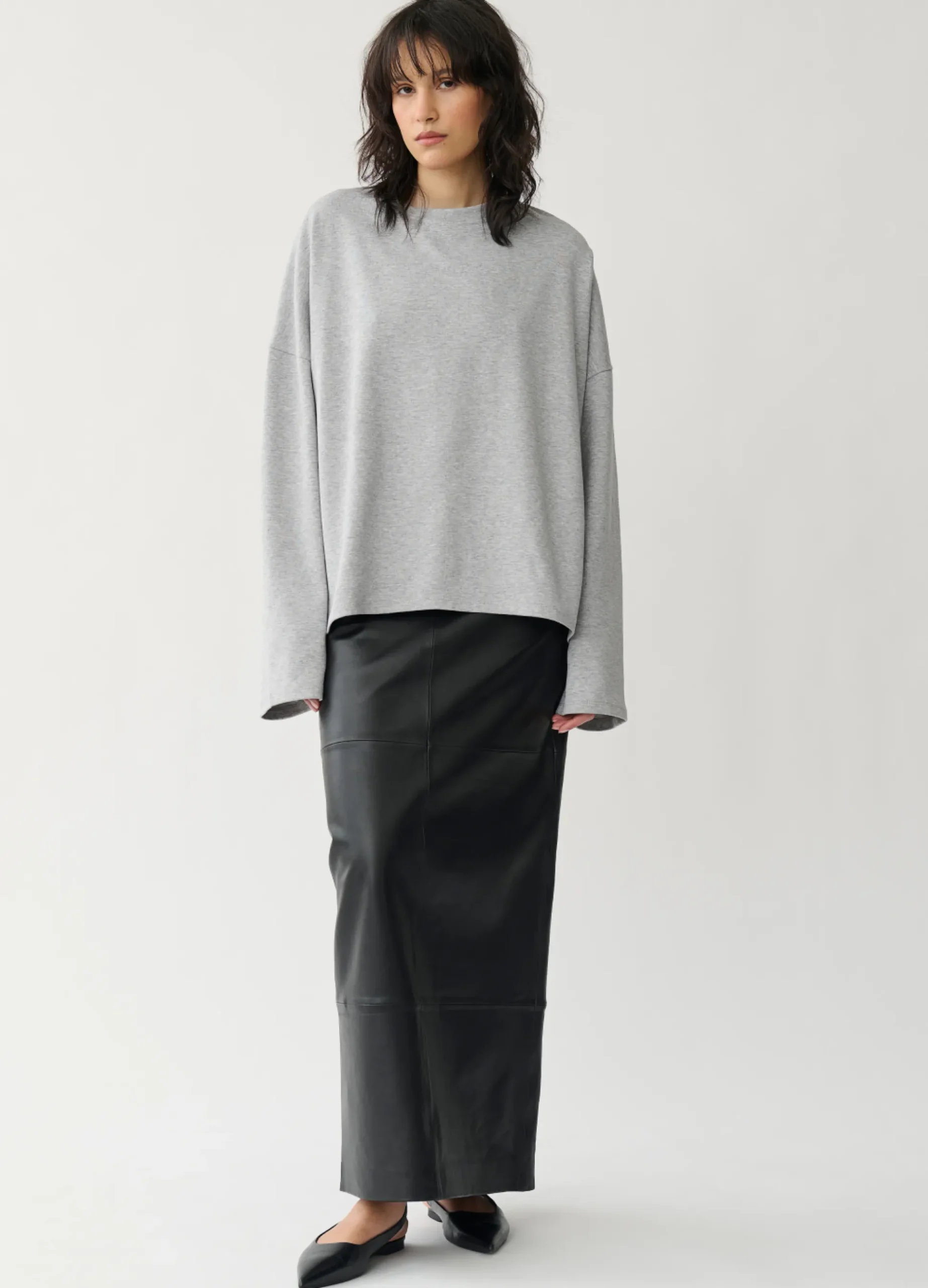 BOXY LONG SLEEVE T-SHIRT W
