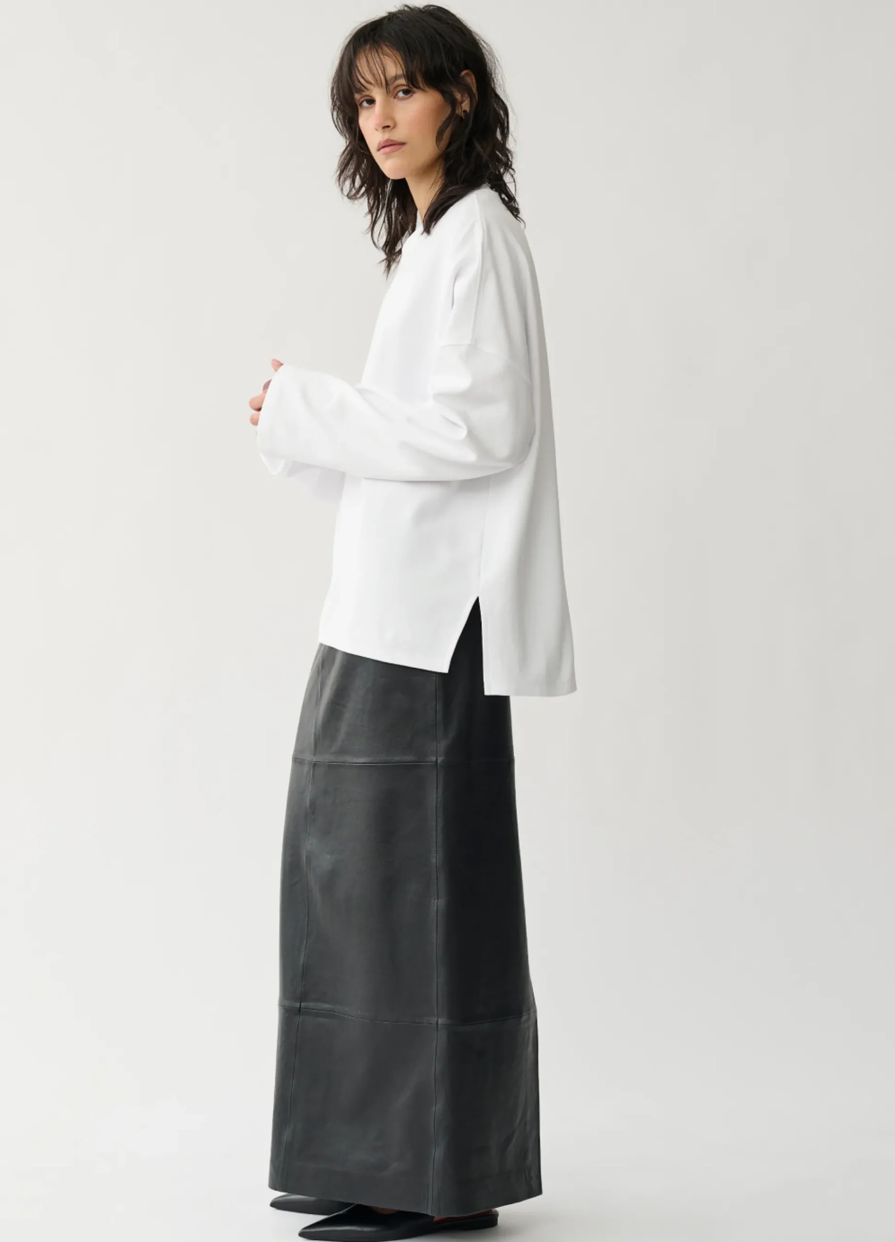 BOXY LONG SLEEVE T-SHIRT W